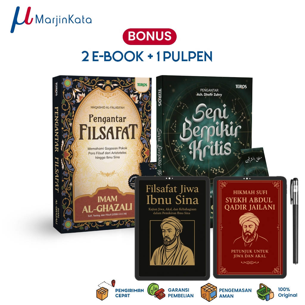 Paket Hemat Pengantar Filsafat Imam al-Ghazali & Seni Berpikir Kritis Ibnu Sina Buku Filsafat
