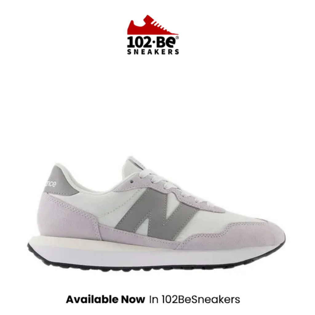 Sepatu NB 237 Women's Sneakers Shoes - Grey/White Original