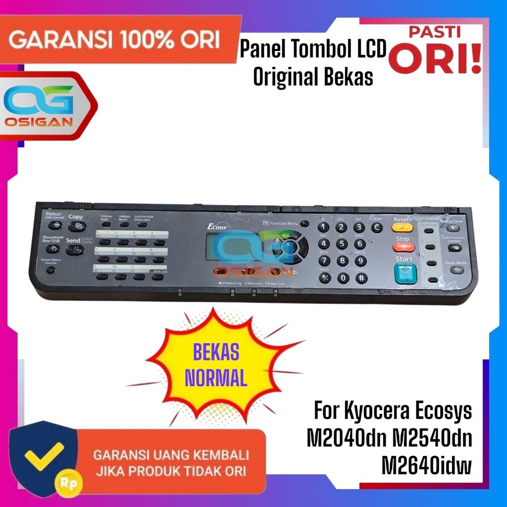 Panel Tombol Kyocera M2040dn ori Bekas Normal