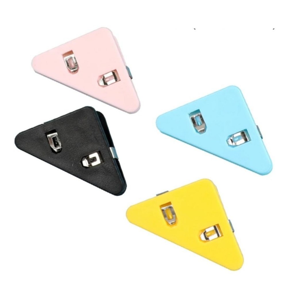 Paper Clip Segitiga - Klip Sudut Penjepit Kertas Buku - Pink