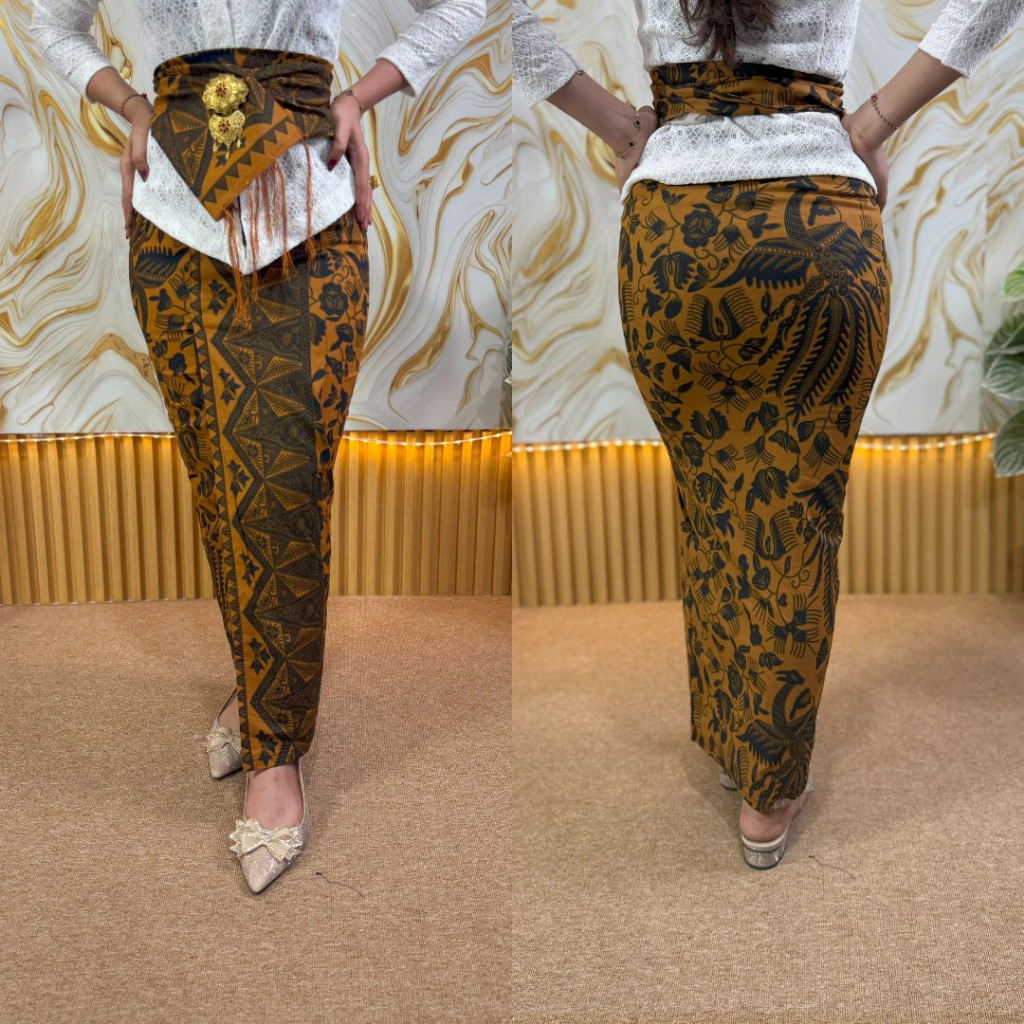 Kamen Katun Batik strait set selendang /kamen jadi bali/bawahan tradisional/kekinian elegan anggun n