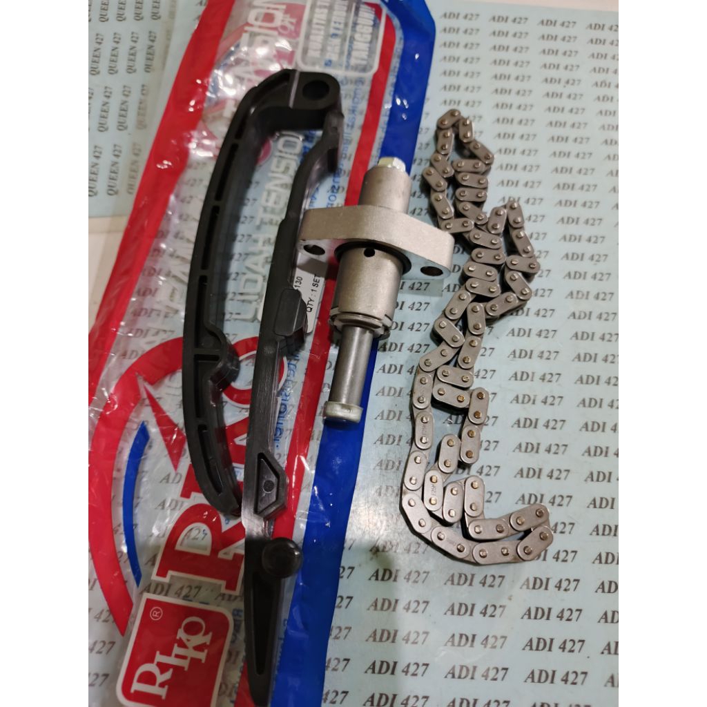KARET TENDIONER KAZE R/LIDAH RANTE KETENG+RANTAI KAMPRAT MESIN KAWASAKI KAZE KAZE R RIKO/JMK