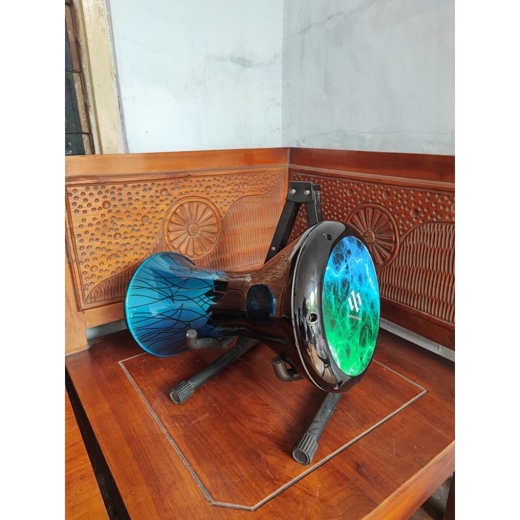 DARBUKA PREMIUM POLOS MIKA MOTIF API ( free custom nama )