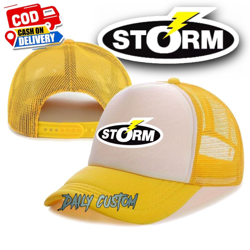 Topi Trucker STORM Fishing | Topi Jala Baseball | Topi Jaring Cowok Cewek