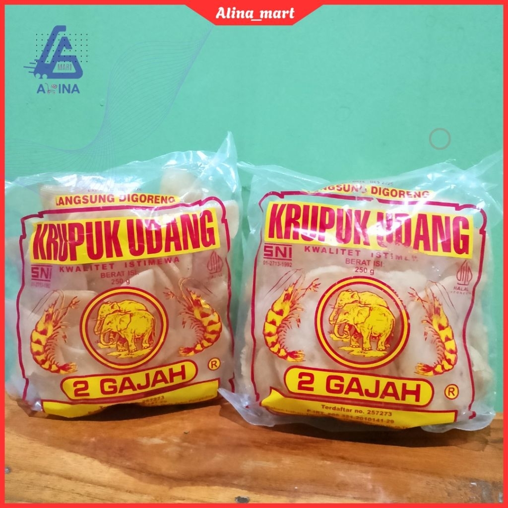 Krupuk Udang 2 Gajah (Indramayu)