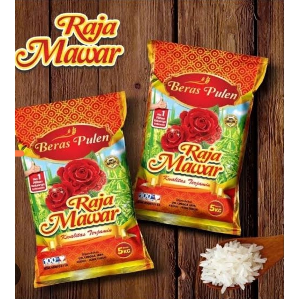 

beras premium mawar merah dualima 1sak