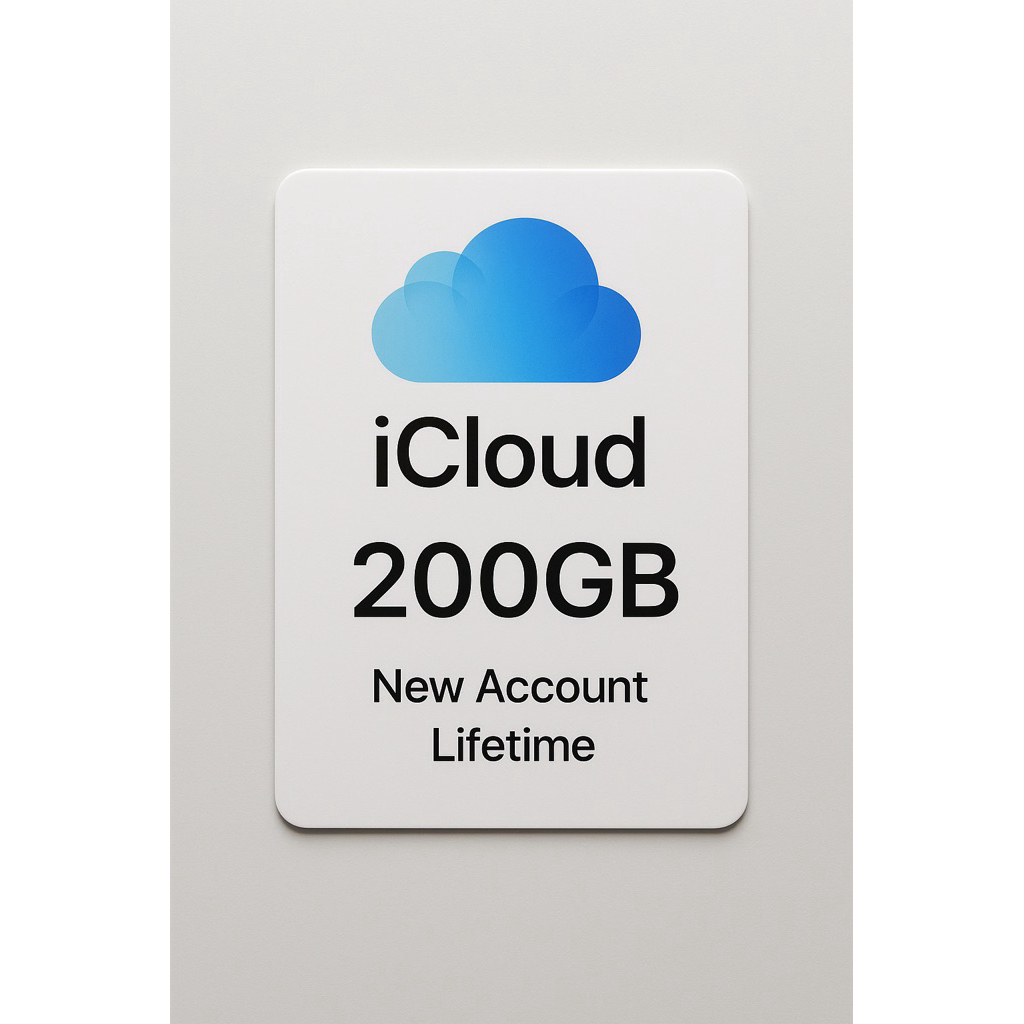 [READY] Icloud 200GB akun baru privat resmi bergaransi