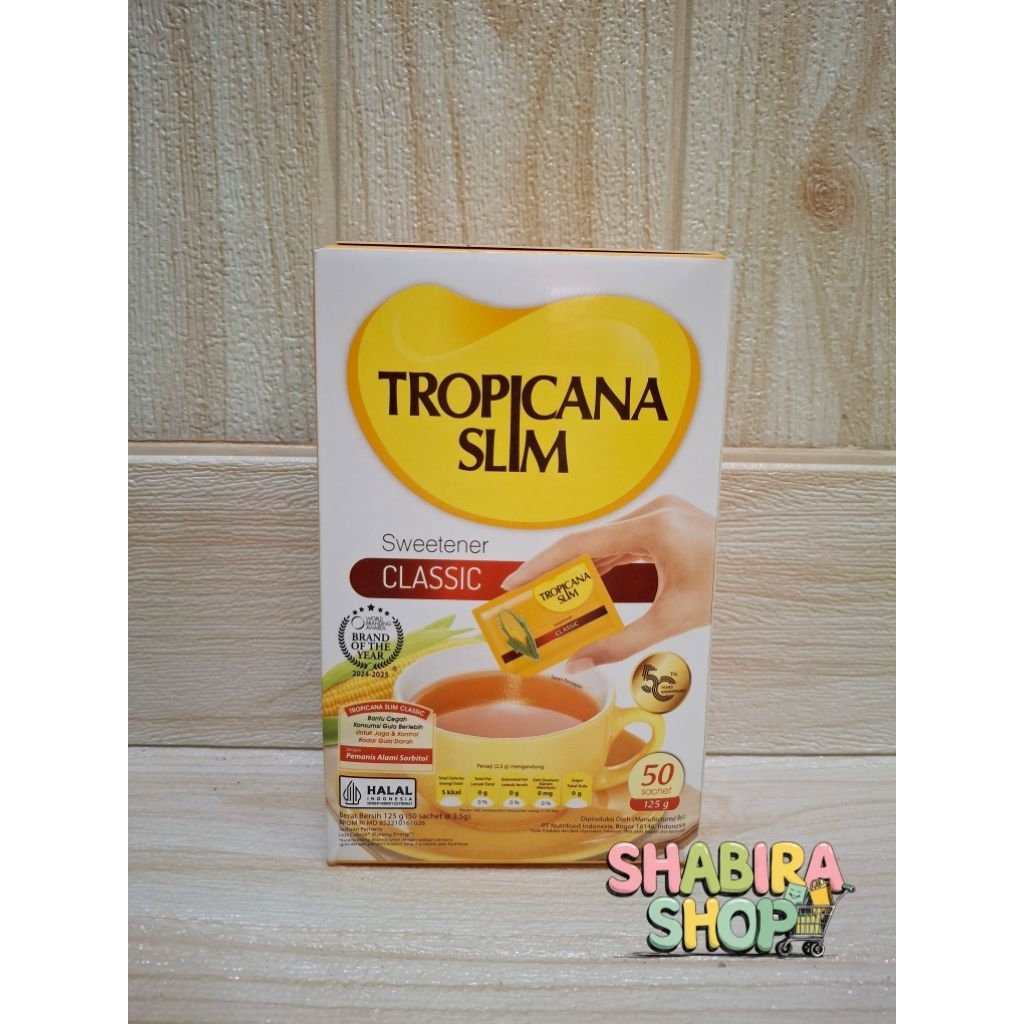

PROMO! GULA TROPICANA SLIM SWEETENER CLASSIC PEMANIS 50 SACHET MURAH!