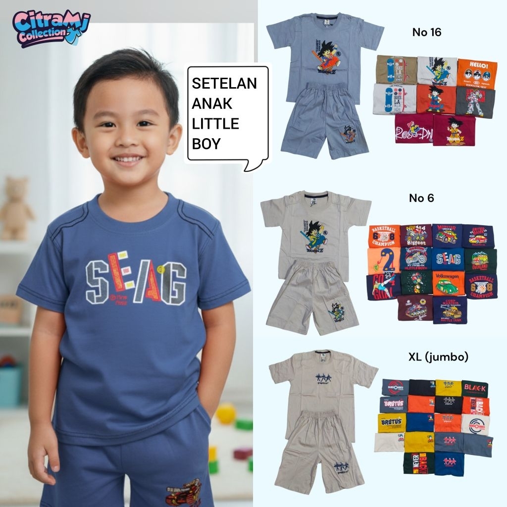 SETELAN ANAK LITTLE BOY 1-12 TAHUN