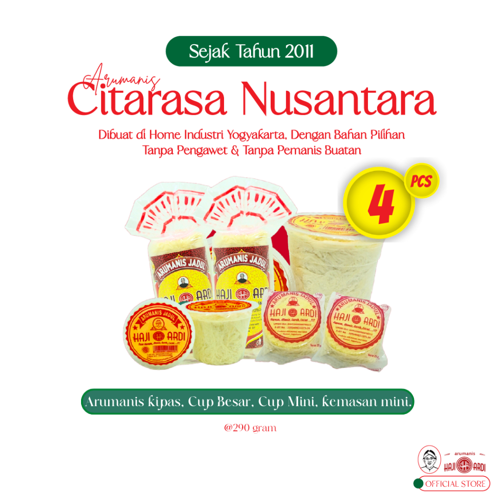 

Arumanis Haji Ardi Promo Bundling Combo Murah - Jajanan Rambut Nenek Arumanis Arbanat Tanpa Pengawet dan Pemanis