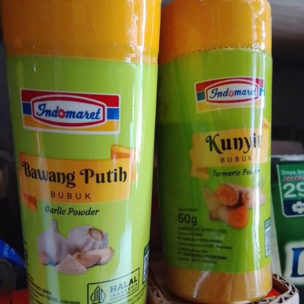 

Indomaret bawang putih bubuk/kunyit