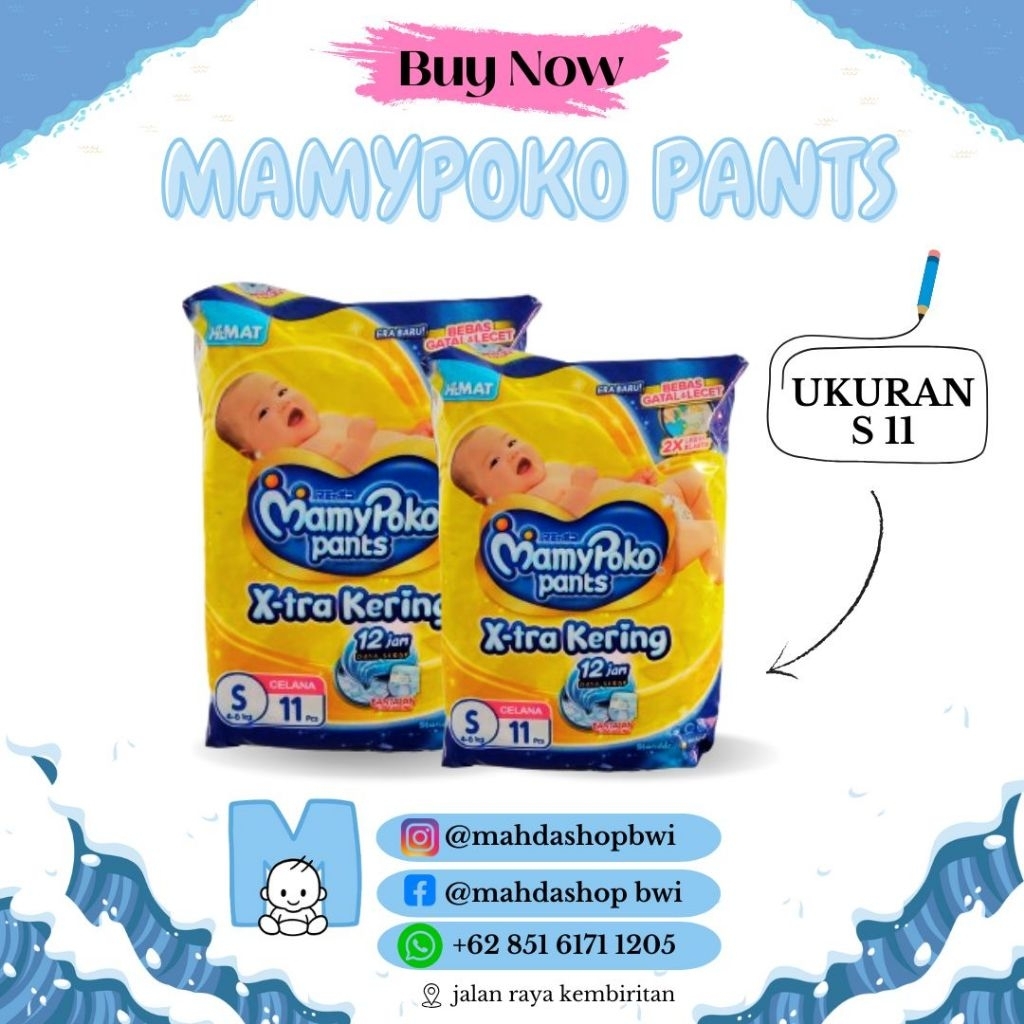 MAMY POKO S11 / Mamy Poko / Pampers anak / Pampers Bayi / Celana