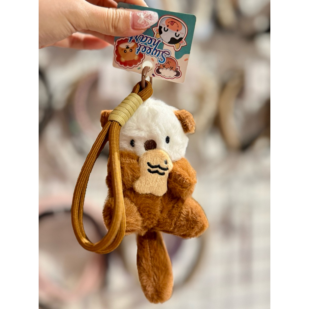 GANTUNGAN KUNCI OTTER BERANGBERANG boneka PREMIUM AW 0603178