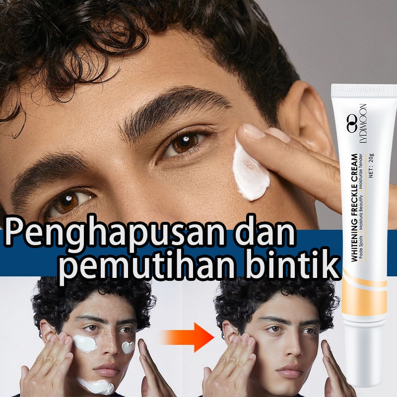 Krim wajah anti bintik pria Krim bintik hitam di wajah 20g Flek hitam di wajah menghilangkan