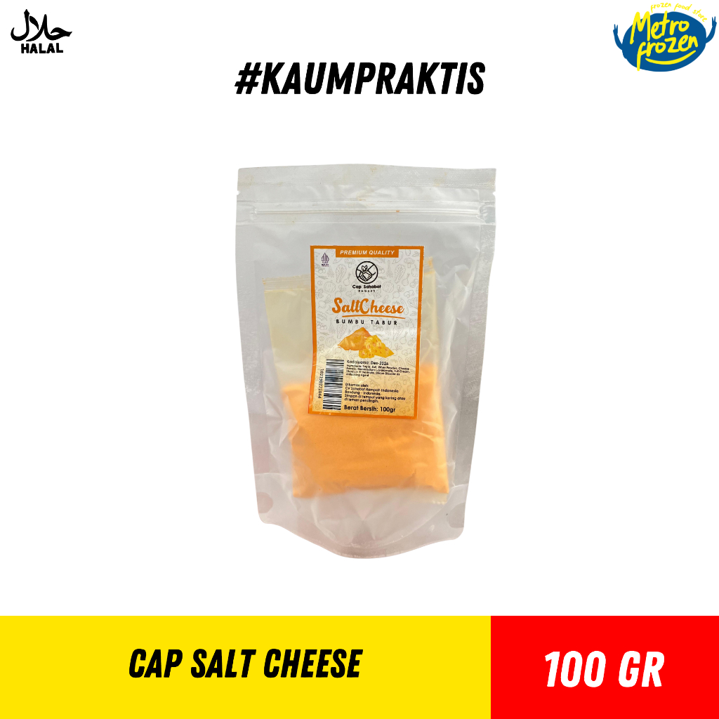 

CAP SAHABAT Salt Cheese 100ge //keju asin //bumbu tabur keju asin