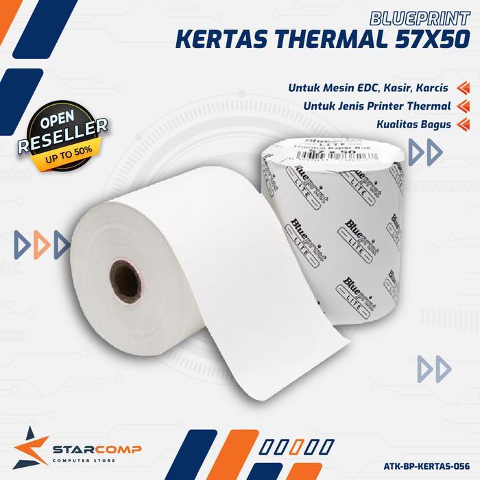 

Kertas Thermal Kasir Struk PPOB BLUEPRINT Lite 57x50 mm - 1 Roll