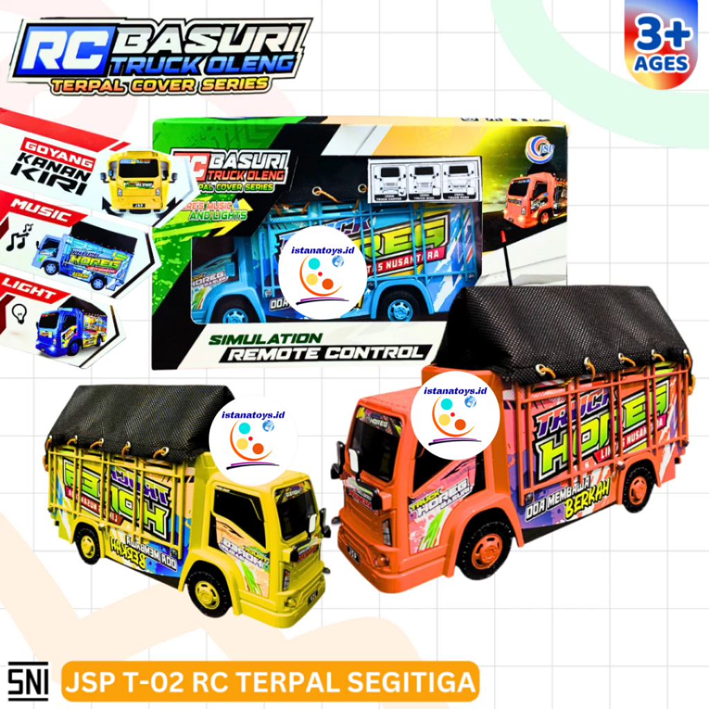 ID Mainan Truck Basuri Oleng Terpal REMOTE CONTROL