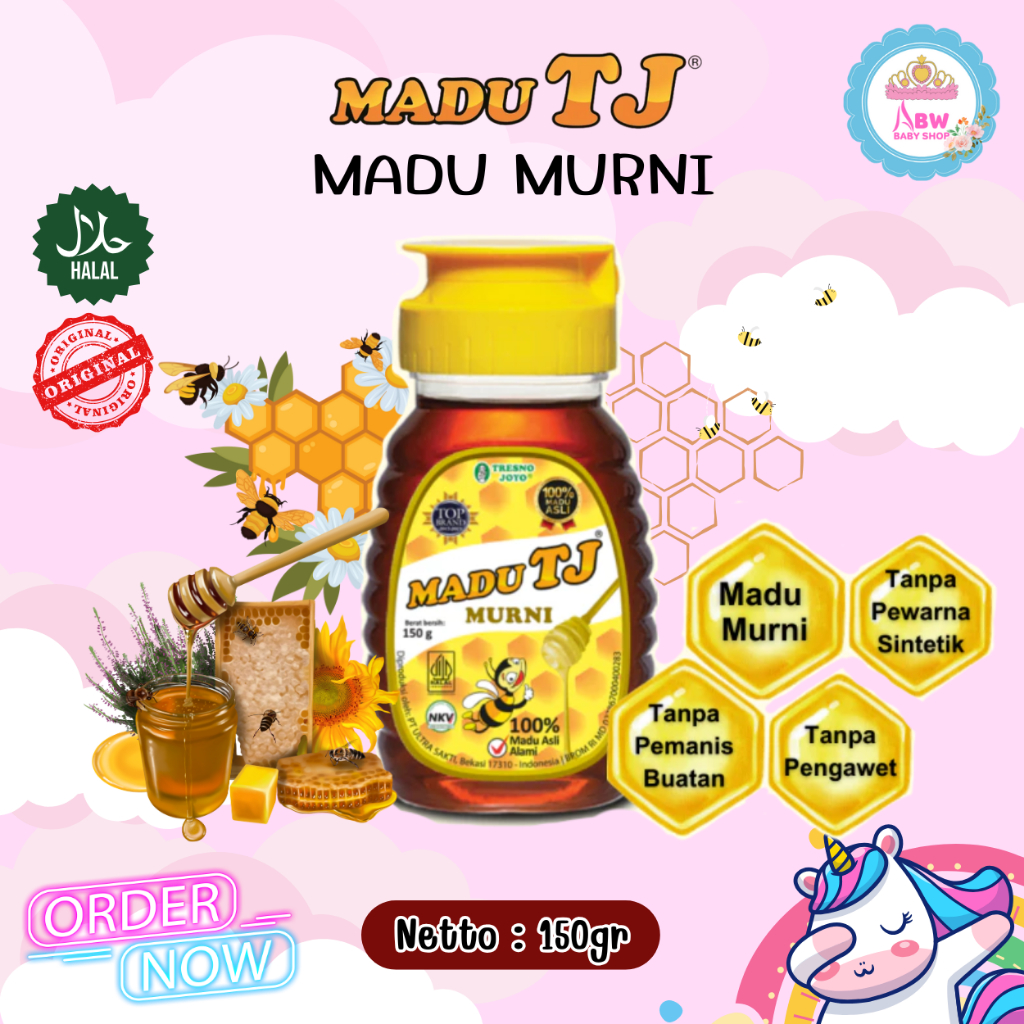 

Madu TJ Murni 150gr Madu Asli Murni Alami Bebas Campuran Anti Tumpah Tanpa Pemanis dan Pengawet