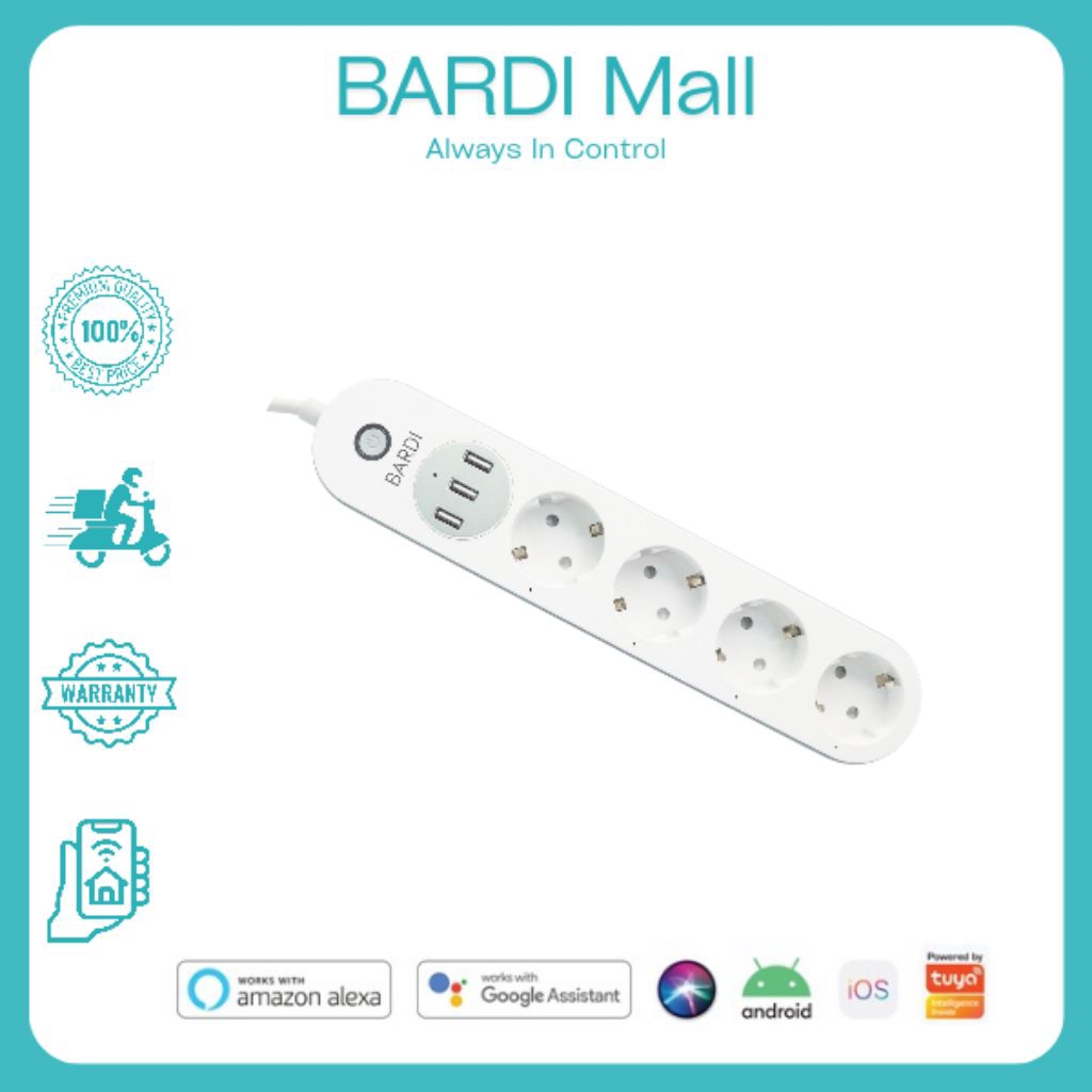 BARDI SMART POWER STRIP EXTENSION WIFI IOT