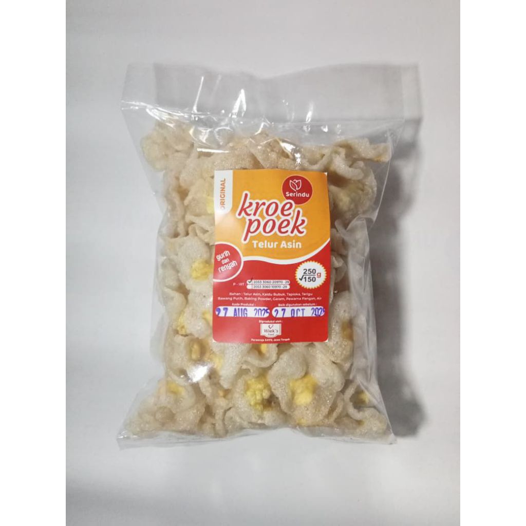 

Kerupuk Telur Asin matang 150gr