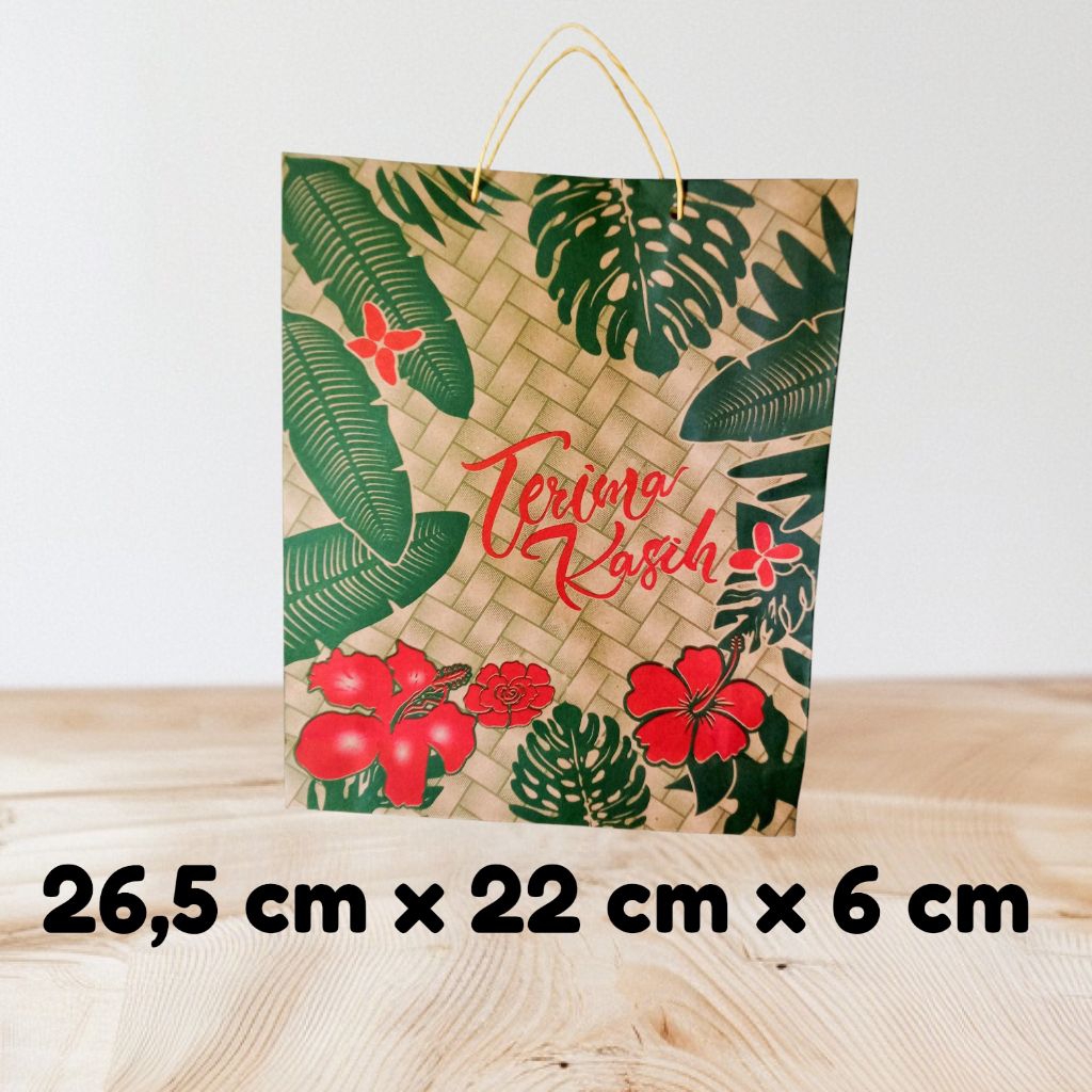 

isi 10 paperbag kado hadiah souvenir 26,5 x 22 x 6 cm