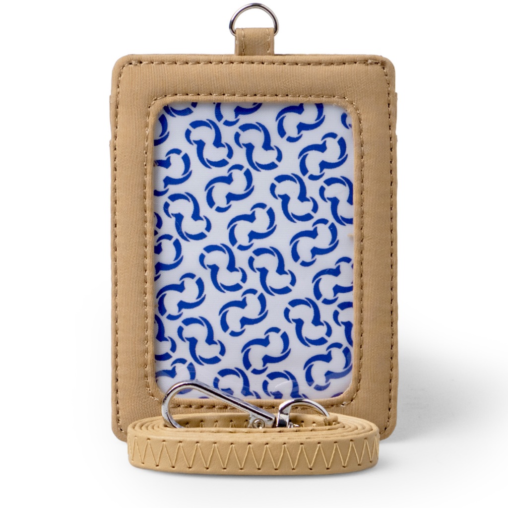 

Wallts Aiken Latte Crinkle - Lanyard Name Tag Id Card