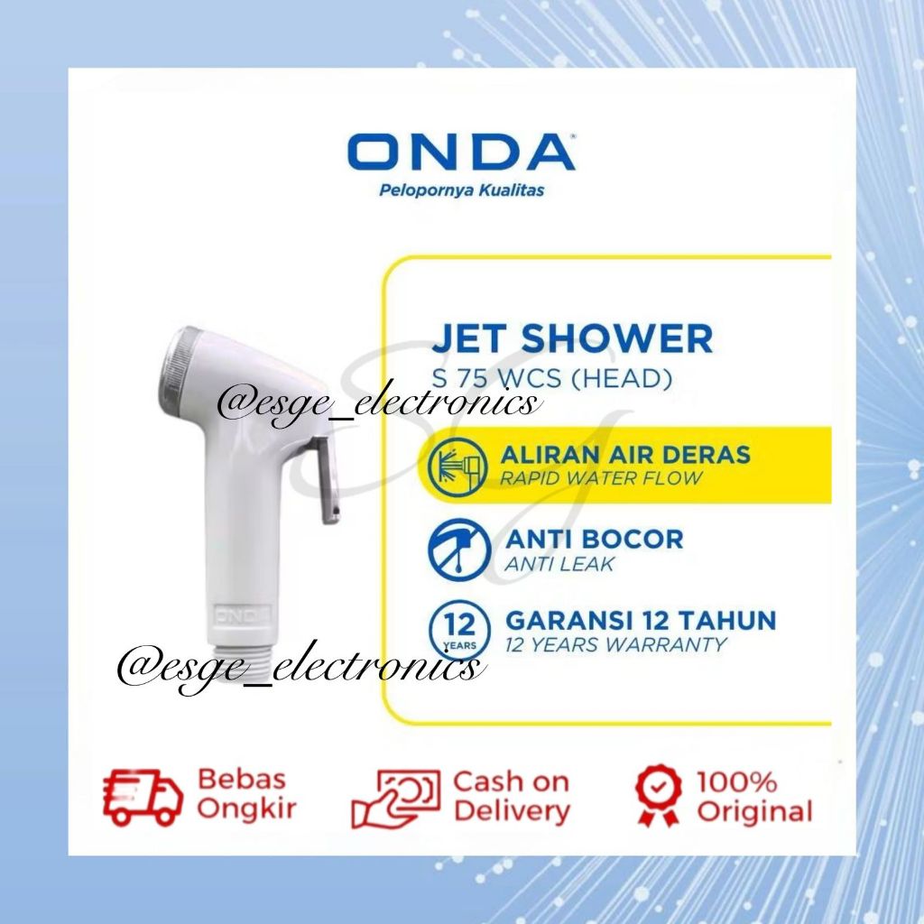 ORIGINAL JET SHOWER CEBOK ONDA BIDET ONDA JET COSET ONDA JET SHOWER SPRAY ONDA