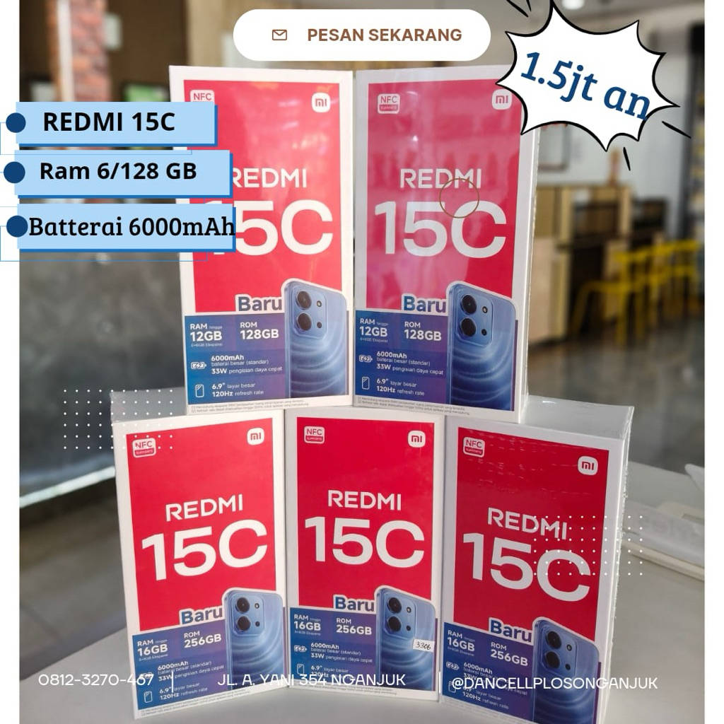 REDMI 15c ram 8/256Gb