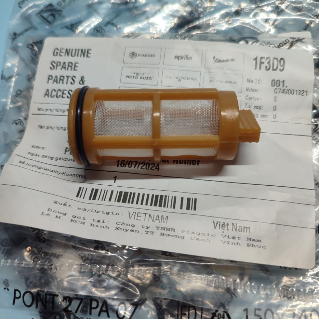 Saringan Pembuangan Oli Mesin Vespa Matic