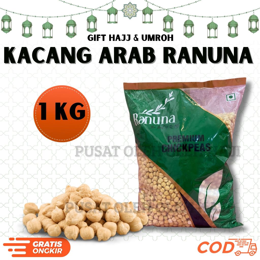 

KACANG ARAB RANUNA 1 KG KACANG CHICKPEAS ARAB KACANG ARAB PREMIUM KAYA VITAMIN CEMILAN TIMUR TENGAH CAMILAN SEHAT ASLI ORIGINAL BEST QUALITY OLEH OLEH HAJI DAN UMROH