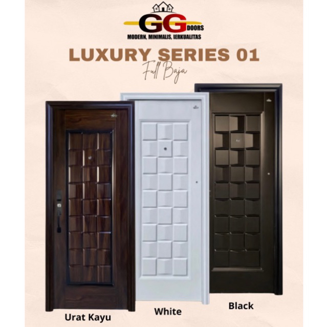 Pintu Baja merek GG DOOR type Luxury Single 01.220