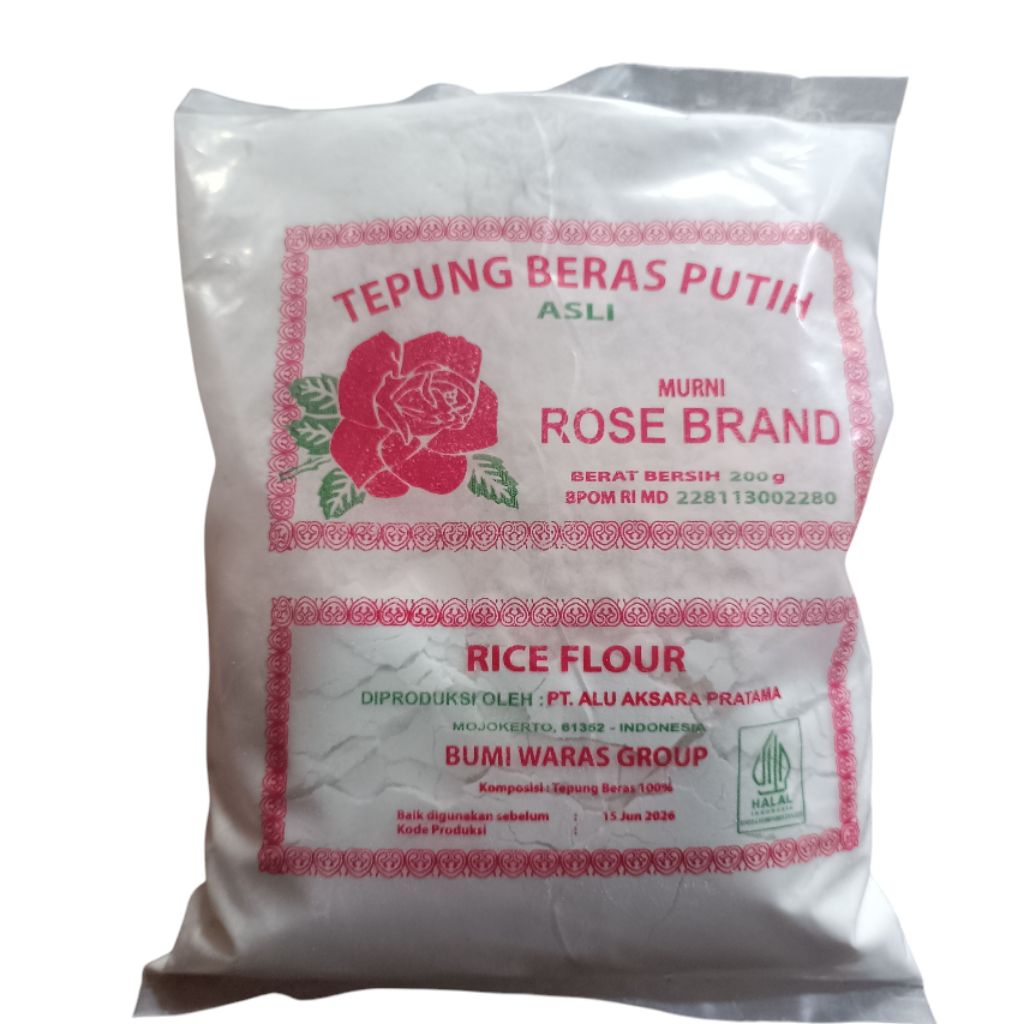 

Tepung Beras Putih Rose Brand 200gr