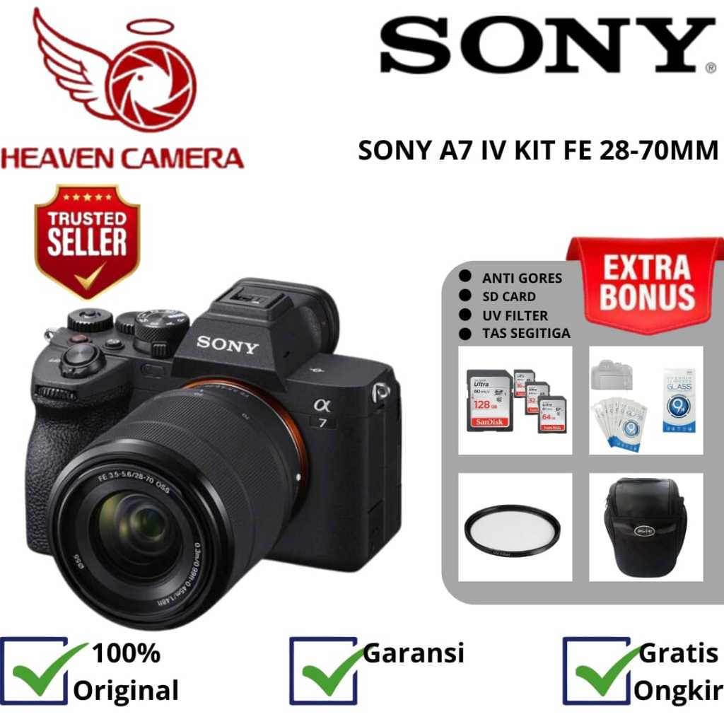 Sony Alpha A7 IV Kit 28-70mm Sony A7IV A7 Mark IV Mirrorless Resmi
