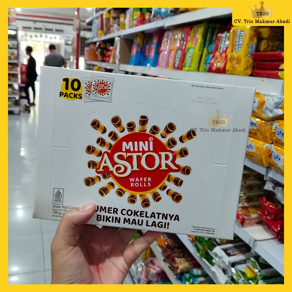 

Wafer Astor Mini Isi 10 Pcs Per Pack Mayora