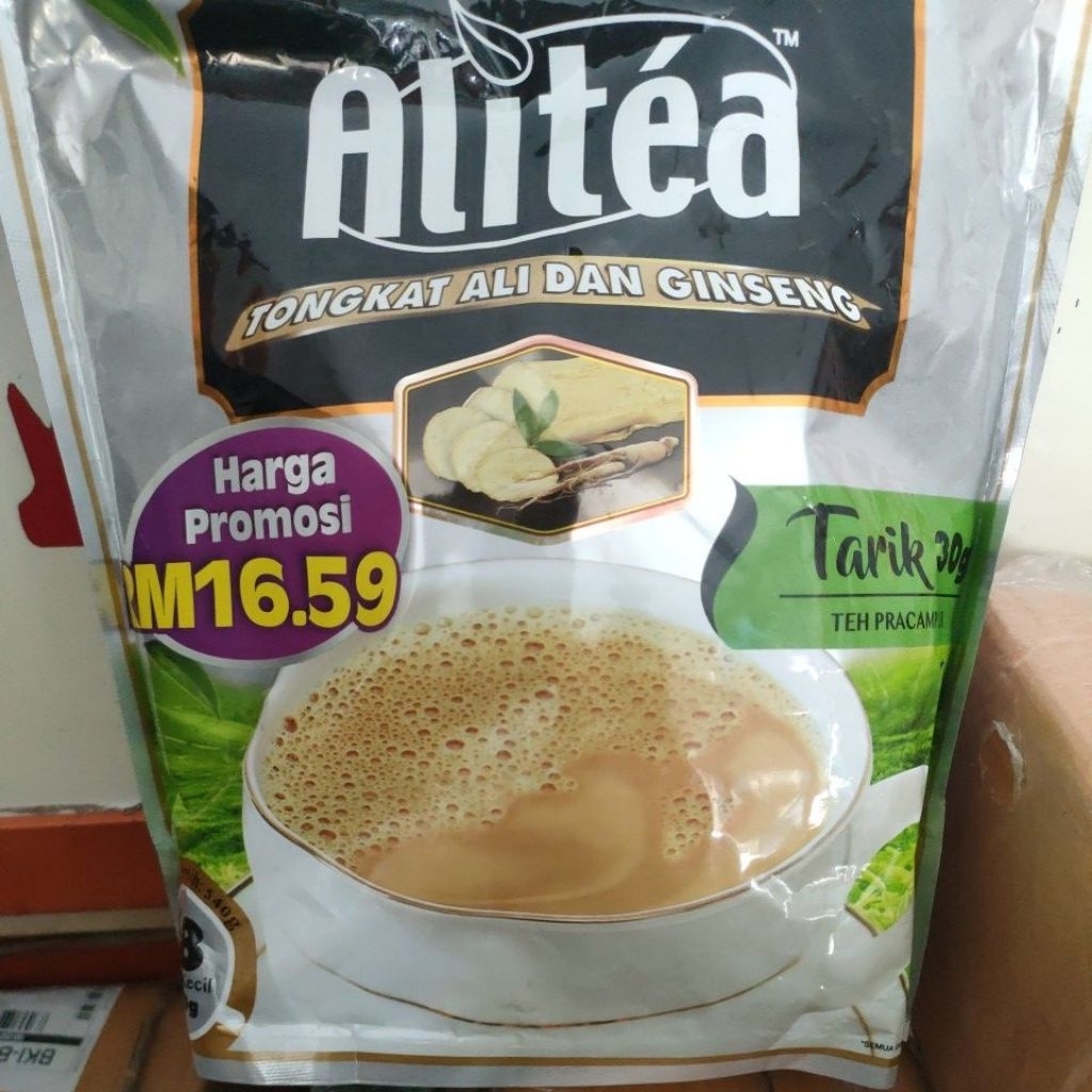 Alitea Tongkat Ali dan Ginseng Teh Tarik