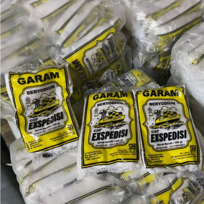 

1 Ball (Dapat 20pcs) Garam Dapur Cap Exspedisi 20pcs 100gr Hemat