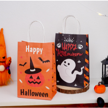 

Trick or Treat Paper Bag Halloween 1pcs / Kantong Snack Candy Goodie Bag