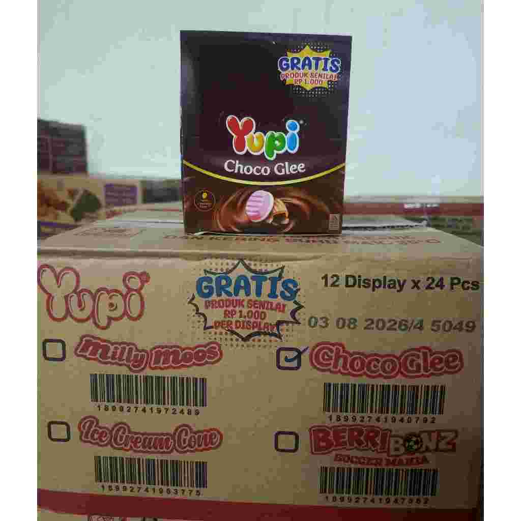 

YUPI CHOCO GLEE 7gr | 1pack | 24PCS