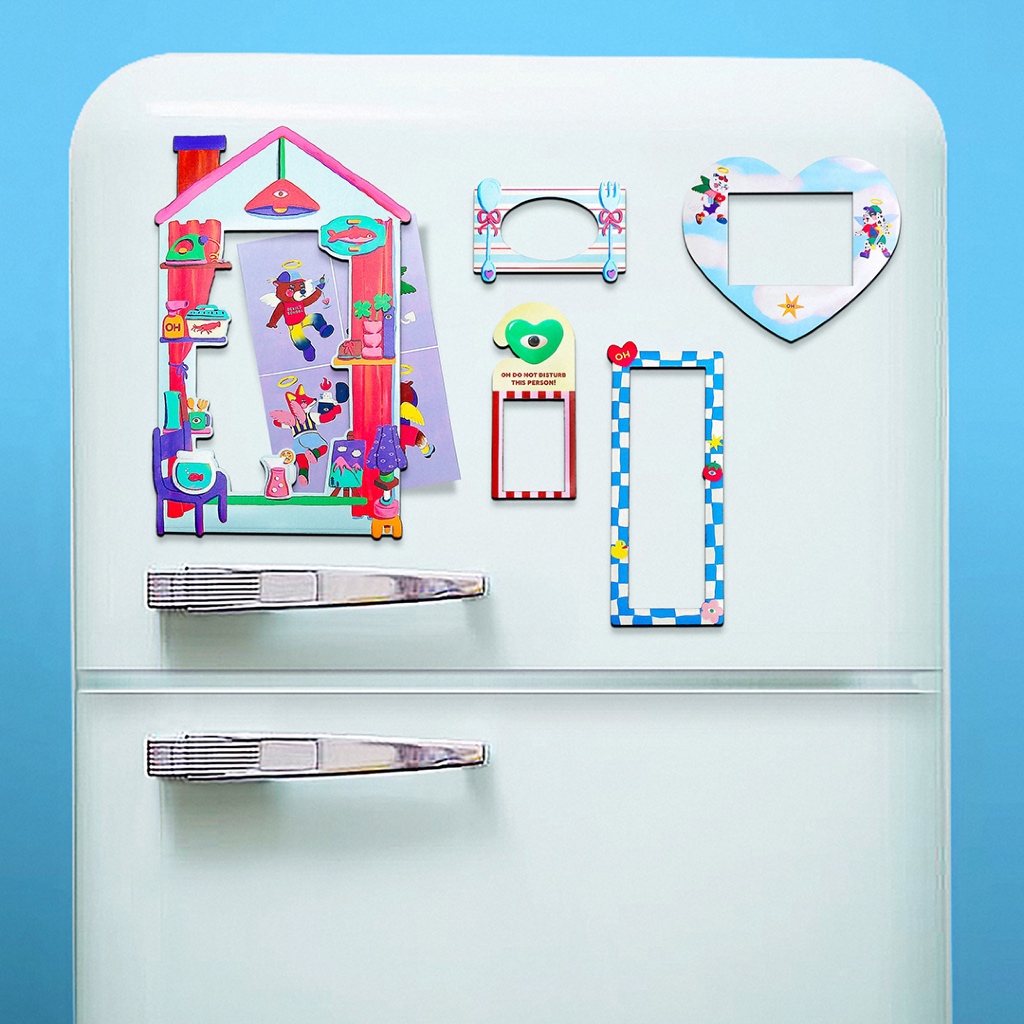 OH.IRV Snap & Stick Magnetic Photo Holder - OH CATCH THE BEAR MERCH