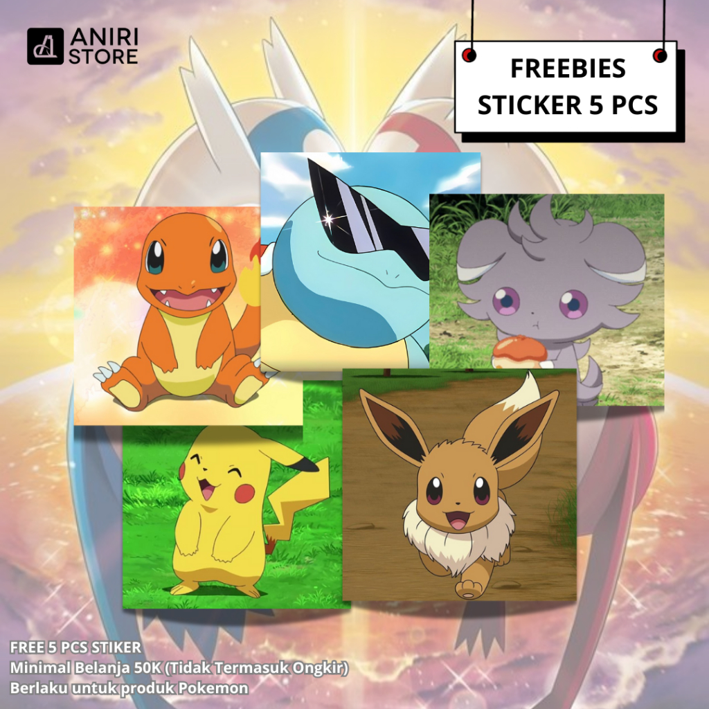 

FREEBIES STIKER Pocket Monster 5 PCS