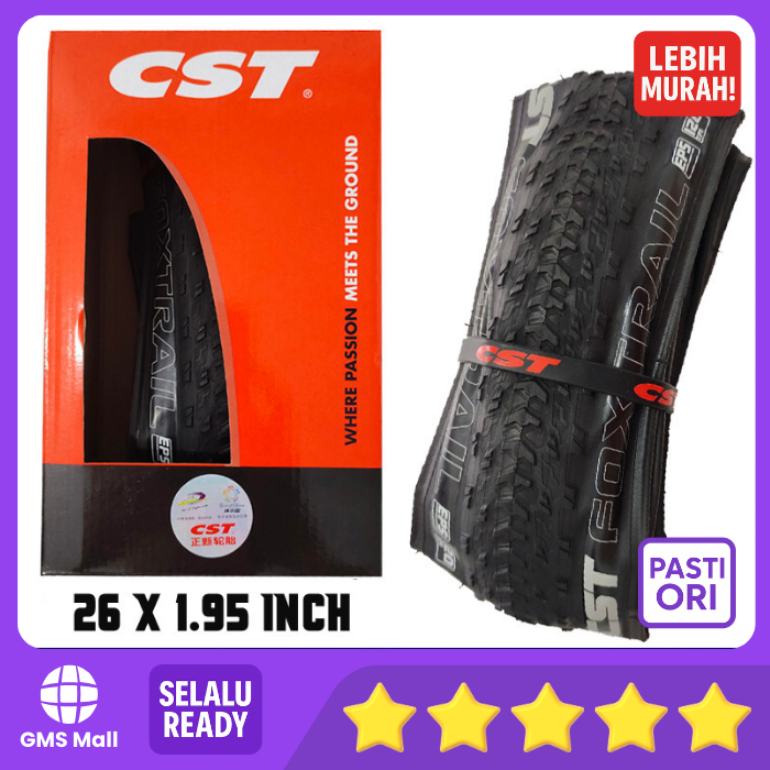 Ban Luar Sepeda 26 x 1.95 MTB Kevlar 120 TPI CST Foxtrail C-FT1