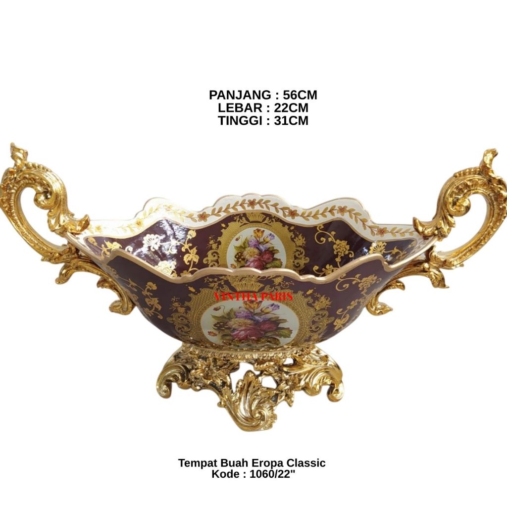 Gondola Keramik Eropa Klasik - Pajangan Mewah Inerior Rumah - GRATIS Packing Kayu