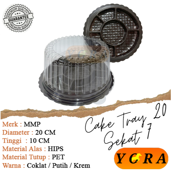 mika tumpeng mini sekat 7 / mika tumpeng ct 20 sekat / mika kue tart bulat / cake tray / mika tumpen