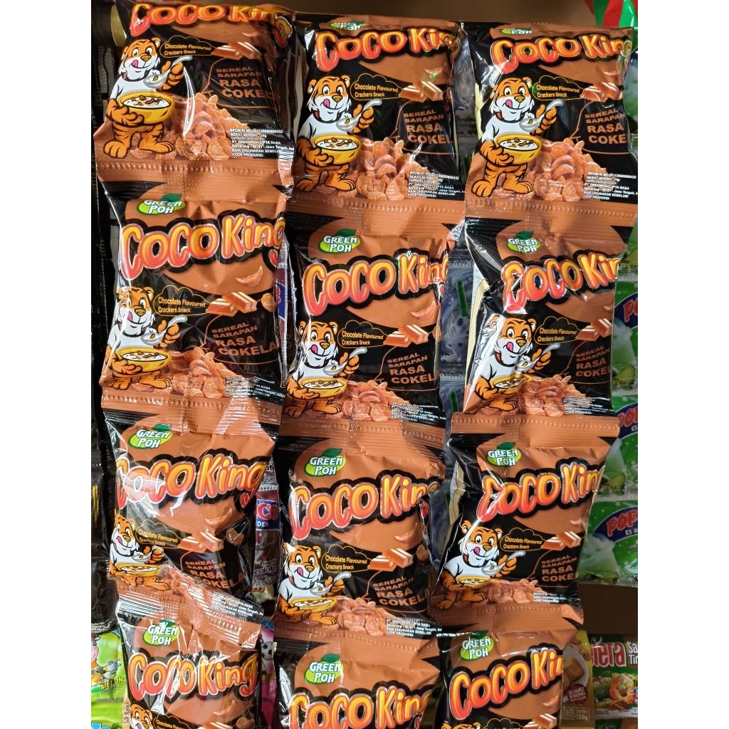 

Ciki Coco King Snack Crackers Chocolate (1renceng isi 10pcs)