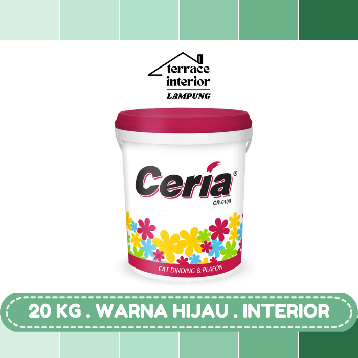 Cat Tembok Interior Propan Ceria  Warna Hijau 20 Kg