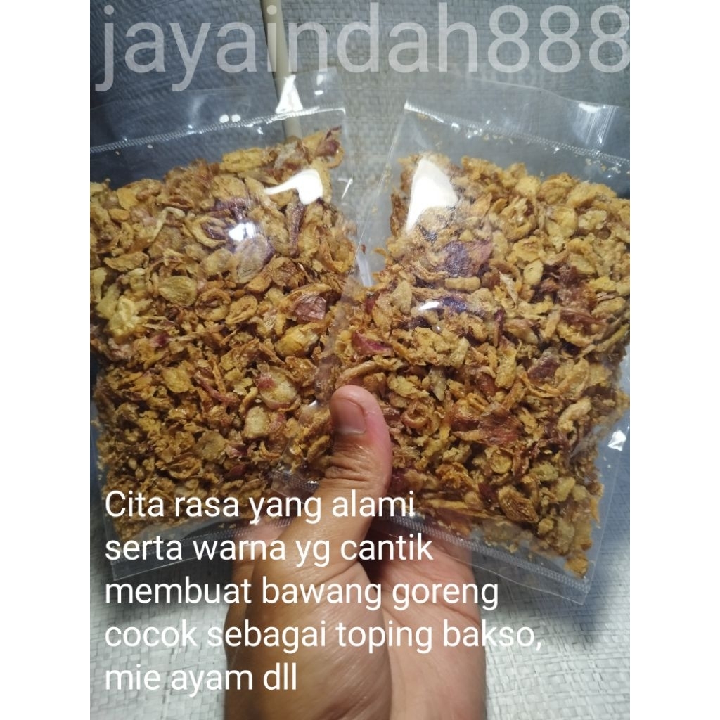 

Bawang Merah Goreng Krispy 30gr – Renyah, Gurih & Praktis, Pelengkap Masakan Ngehits!
