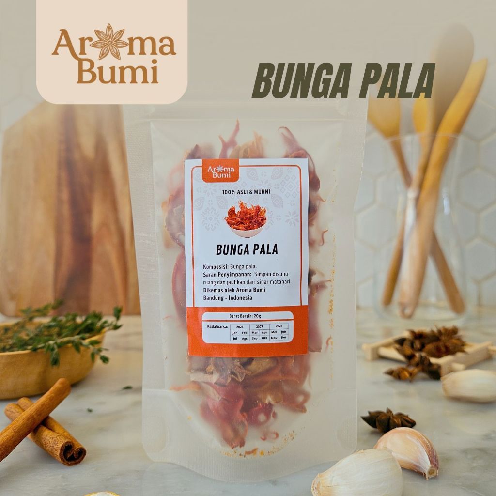 

Aroma Bumi - Bunga Pala Nutmeg Flower Rempah Premium Murah