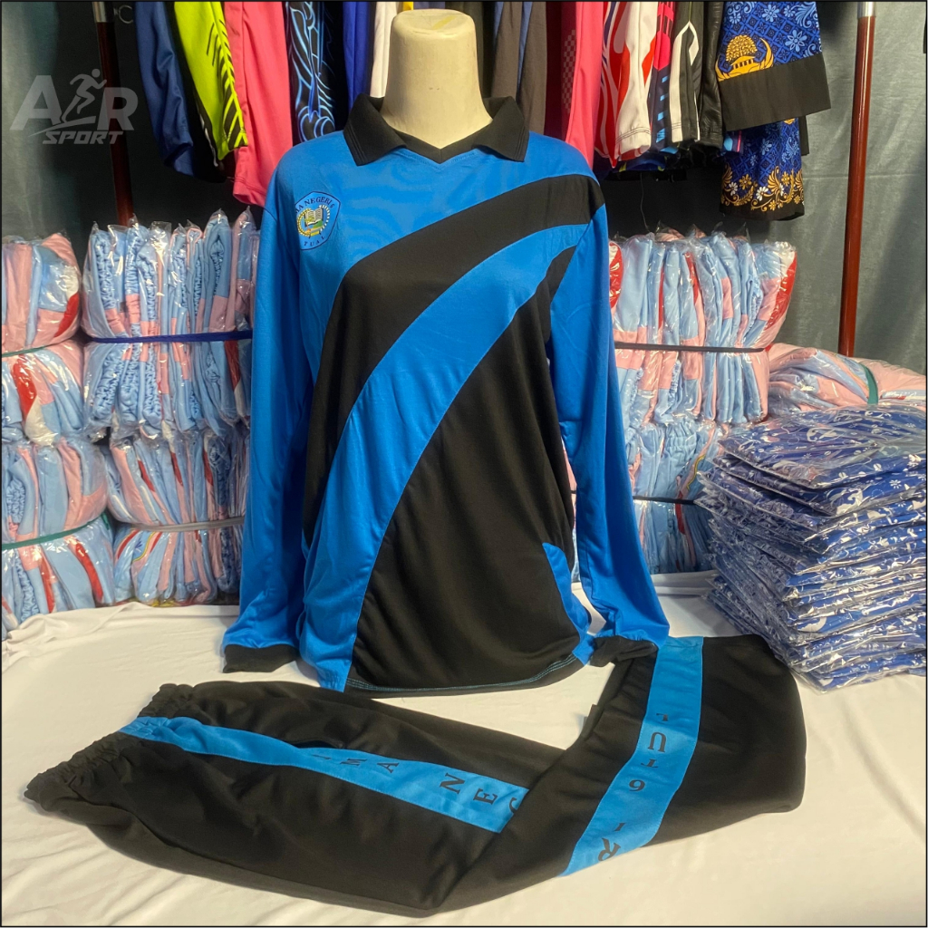 Baju Olahraga SMP/SMA Lengan Panjang Custom Desain