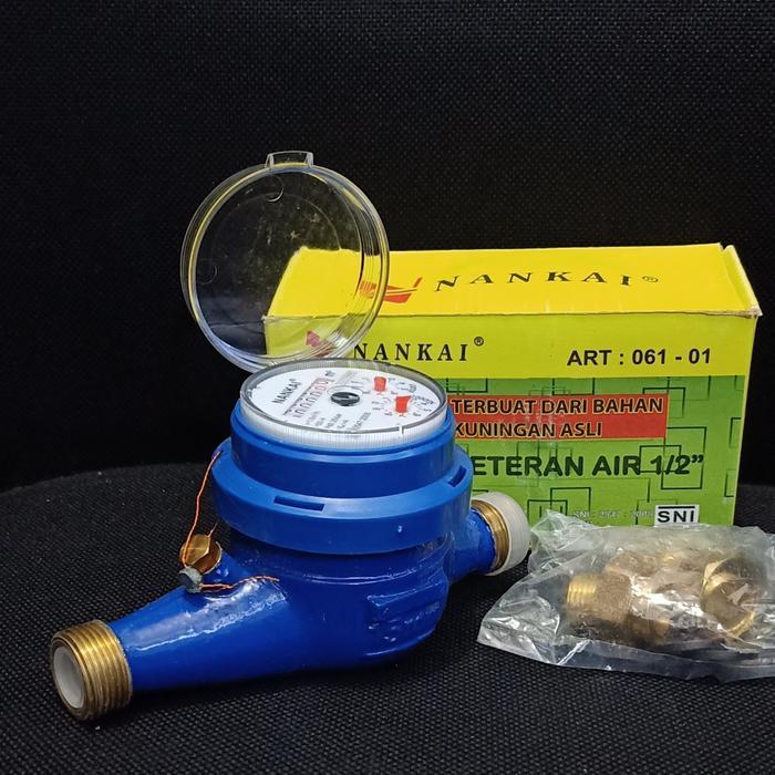 AMNB Original SNI Meteran Air Body Kuningan 1/2'' Water Meter Body Kuningan