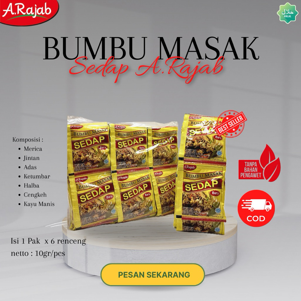 BUMBU MASAK SEDAP A.RAJAB (1 PAK)